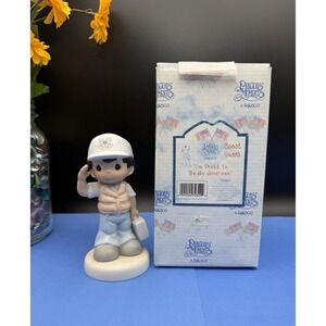 Precious Moments I'm Proud To Be An American Coast Guard Retired Figurine 1999